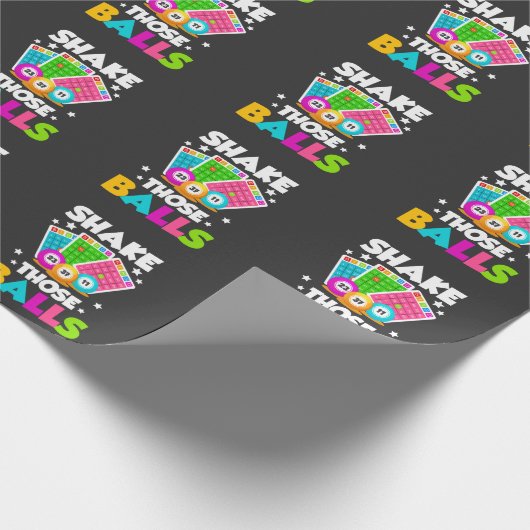 Shake Die Balls Funny Bingo Cadeaupapier (Hoek)