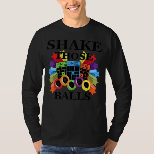 Shake Die Balls Funny Bingo Funny Bingo 3 T-shirt (Voorkant)