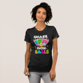 Shake Die Balls Funny Bingo T-shirt (Voorkant volledig)