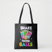 Shake Die Balls Funny Bingo Tote Bag (Voorkant)