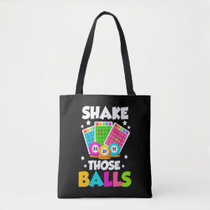 Shake Die Balls Funny Bingo Tote Bag