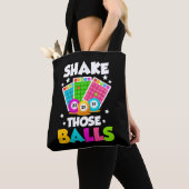 Shake Die Balls Funny Bingo Tote Bag (Dichtbij)