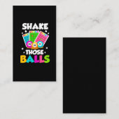 Shake Die Balls Funny Bingo Visitekaartje (Voorkant / Achterkant)