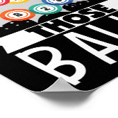 Shake die Balls Funny Lucky Gambling Poster (Hoek)