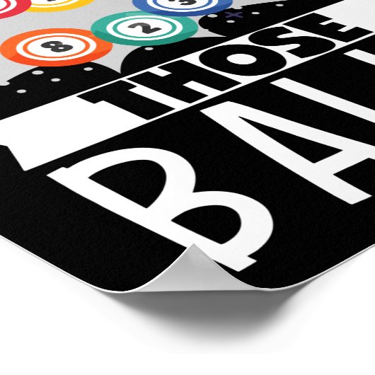 Shake die Balls Funny Lucky Gambling Poster (Hoek)