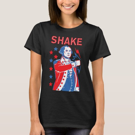 Shake en Ke Drink Amerikaanse Presidenten Happy 4T T-shirt (Voorkant)