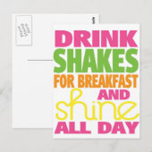 Shake en Shine Briefkaart (Voorkant / Achterkant)