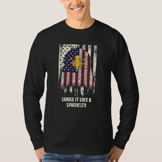 Shake It Patriotic American Patriotism USA T-shirt (Voorkant)