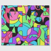Shake It Up (op zwart) Cadeaupapier (Vlak)