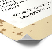 Shake It Up - Verheffende Motivatie poëzie Poster (Hoek)