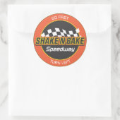 Shake n Bake Speedway Decal (gereviseerd) Ronde Sticker (Tas)