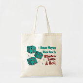 Shake, Rattle and Roll Martinit Dice Bunco Design Tote Bag (Voorkant)