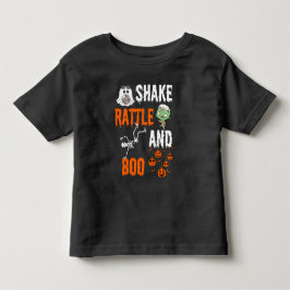Shake, Rattle, Boo Skelet Zombie Pret Halloween Kinder Shirts