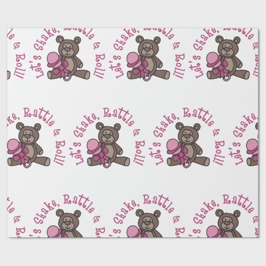 Shake Rattle en Roll Cadeaupapier (Vlak)