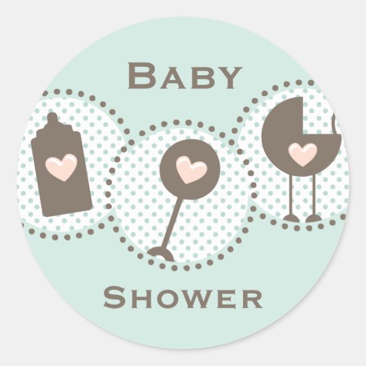 Shake Rattle en Roll Ronde Sticker (Voorkant)