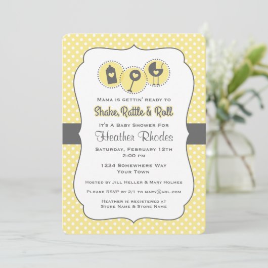 Shake Rattle en Roll YEL Kaart (Staand voorkant)