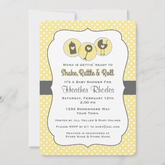 Shake Rattle en Roll YEL Kaart (Voorkant)