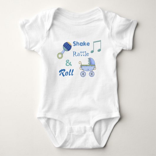 Shake Rattle & Roll Baby Boy's Bodysuit (Voorkant)