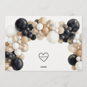 Shake, Rattle, Roll & Balloon Arch Baby Shower Kaart (Achterkant)