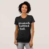Shake Rattle & Roll | Spirit of Rock N' Roll Music T-shirt (Voorkant volledig)