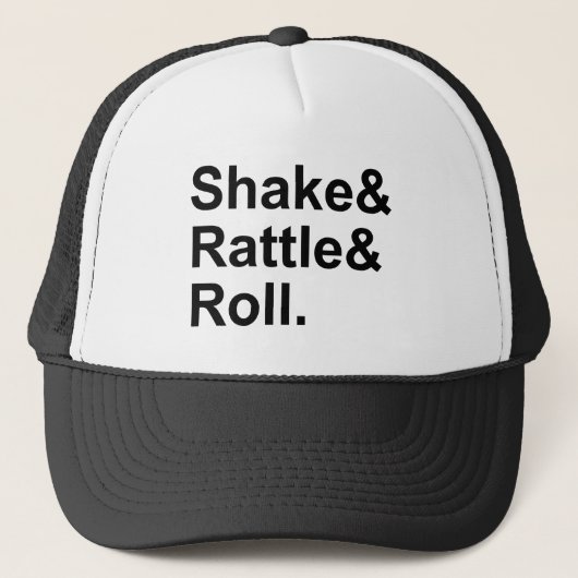 Shake Rattle & Roll | Spirit of Rock N' Roll Music Trucker Pet (Voorkant)