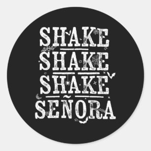 Shake Retro  Halloween Spooky Seizoen Ronde Sticker