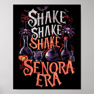 Shake Senora Era Retro Halloween Spooky Se Poster