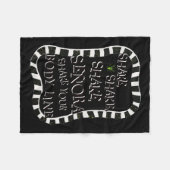 Shake Senora Grappig Halloween Fleece Deken (Voorkant (Horizontaal))