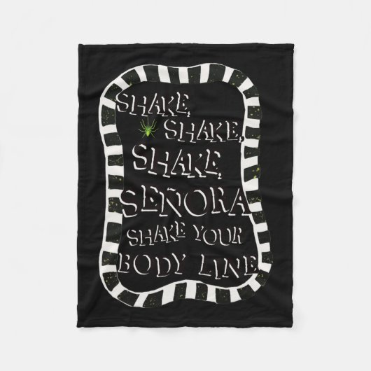 Shake Senora Grappig Halloween Fleece Deken (Voorkant)