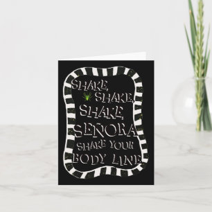 Shake Senora Grappig Halloween Kaart
