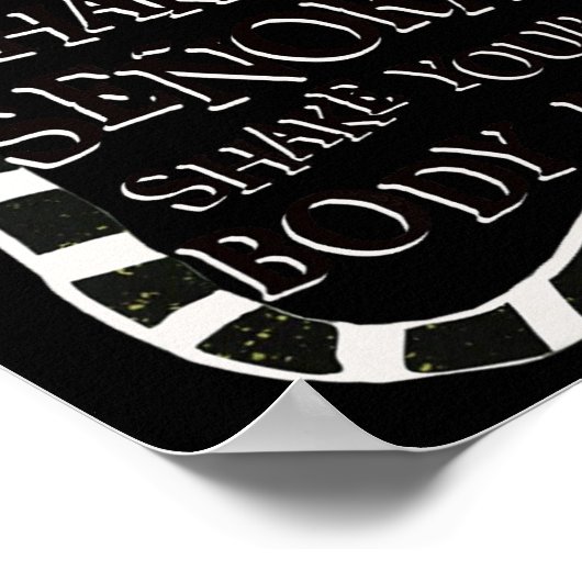 Shake Senora Grappig Halloween Poster (Hoek)