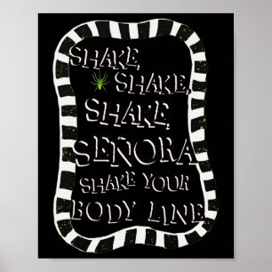 Shake Senora Grappig Halloween Poster