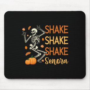 Shake Senora Grappig Skelet Pompoen Halloween Muismat