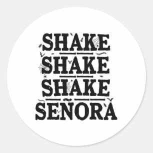 Shake Shake Retro  Grappig Halloween Sp Ronde Sticker