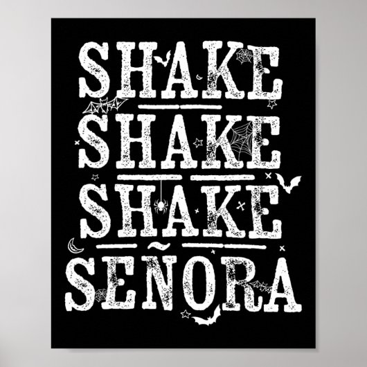 Shake Shake Retro Halloween Spooky S Poster (Voorkant)