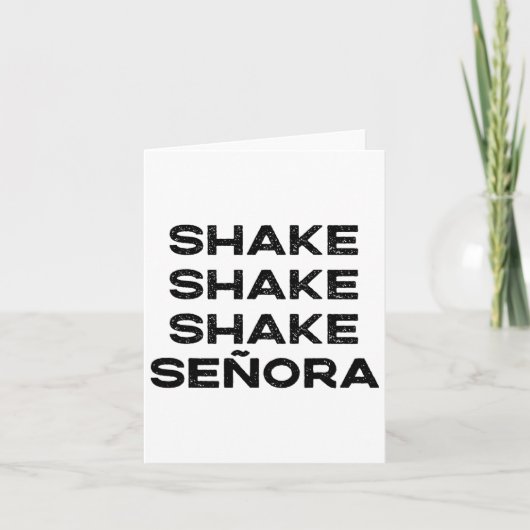 Shake Shake Senora Grappige Halloween Outfit Co Kaart (Voorkant)