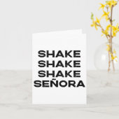 Shake Shake Senora Grappige Halloween Outfit Co Kaart (Gele Bloem)
