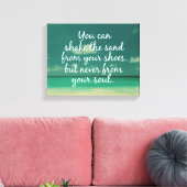 Shake the Sand van Soul Beach Quote Canvas Afdruk (Insitu (Woonkamer))