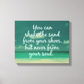 Shake the Sand van Soul Beach Quote Canvas Afdruk (Voorkant)