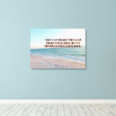 Shake the Sand Ziel kustlijnontwerp Canvas Afdruk (Insitu (Houten vloer))