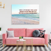 Shake the Sand Ziel kustlijnontwerp Canvas Afdruk (Insitu (Woonkamer))
