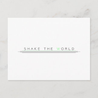 Shake the World Briefkaart