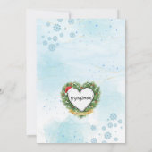 Shake Things Up Holiday Fun, Snow Globe Fox  Kaart (Achterkant)