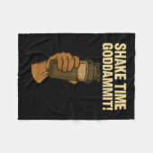 Shake Time - Grappige Bodybuilding Gym - Proteïne Fleece Deken (Voorkant (Horizontaal))