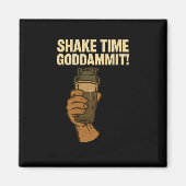 Shake Time - Grappige Bodybuilding Gym - Proteïne  Magneet (Voorkant)