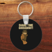 Shake Time - Grappige Bodybuilding Gym - Proteïne Sleutelhanger (Voorkant)