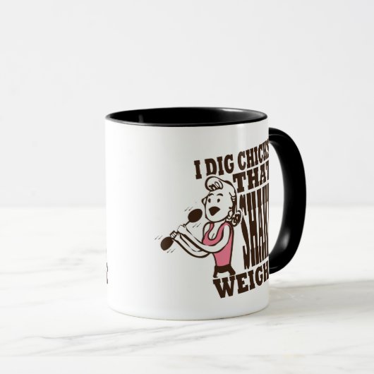 Shake Weight Funny Coffee Mok (Voorkant rechts)
