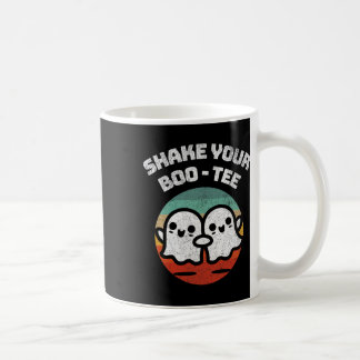 Shake Your Boo-t-shirt Ghost Retro Halloween Kostu Koffiemok