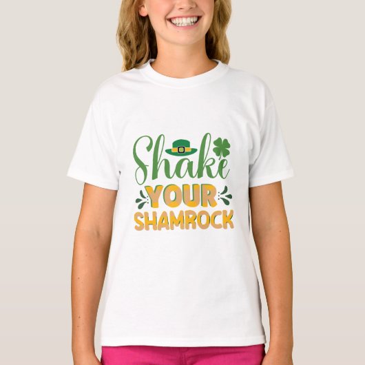 Shake Your Shamrock St. Patrick's Day T-shirt (Voorkant)