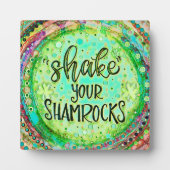 Shake Your Shamrocks Grappige Groene Inspirivity Fotoplaat (Voorkant)